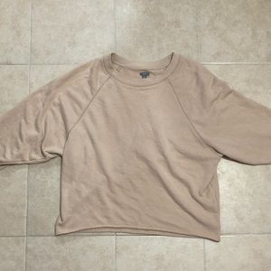 nude crewneck sweatshirt